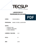 Fisicoquímica - Laboratorio #1