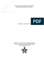 Solucion de Conflictos en Equipos Interdiciplinarios de Trabajo-Daniela Castillo