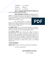 Solicito desarchivamiento y copias certificadas de expediente por violencia familiar