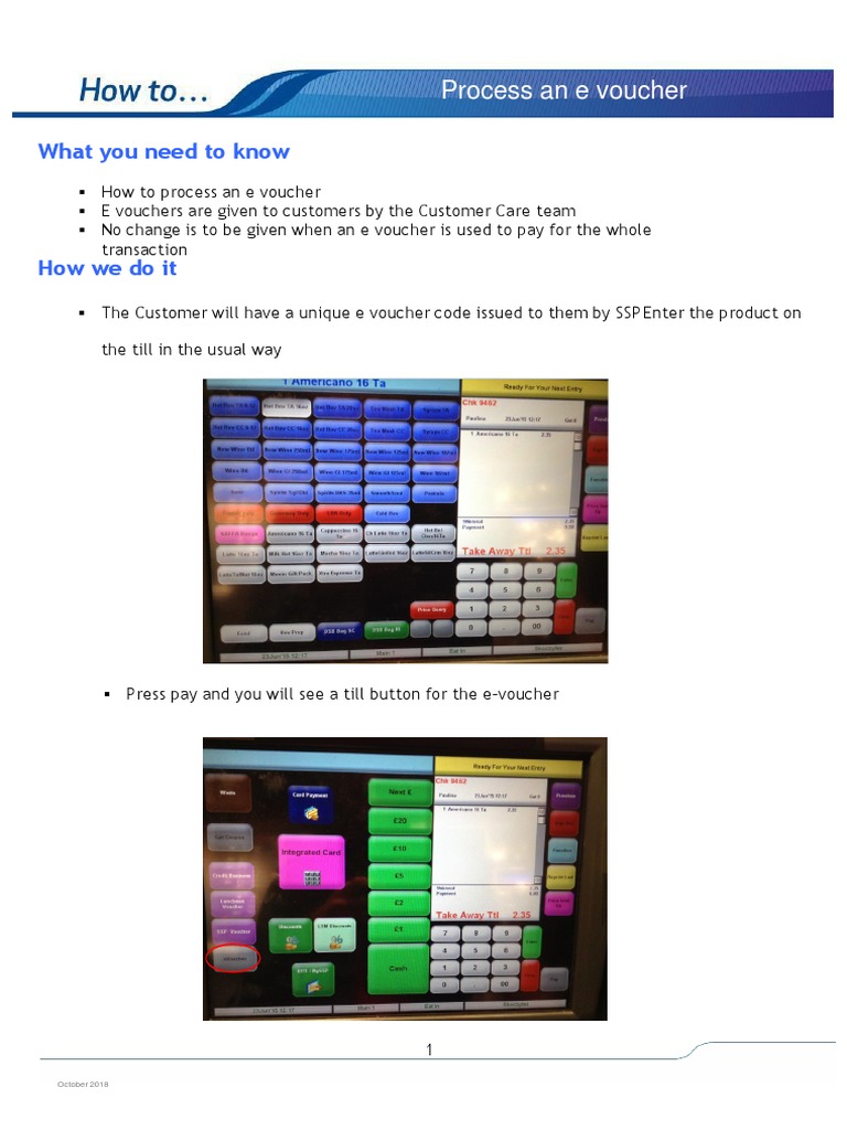 How to Process an E-Voucher | PDF