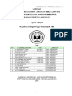 dokumen tentang Laporan Program Pengalaman Lapangan (PPL) UNISDA Tahun 2011 di SMA Wahid Hasyim Model Sumberwudi