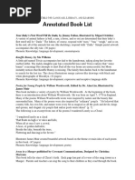 Annotated Book List