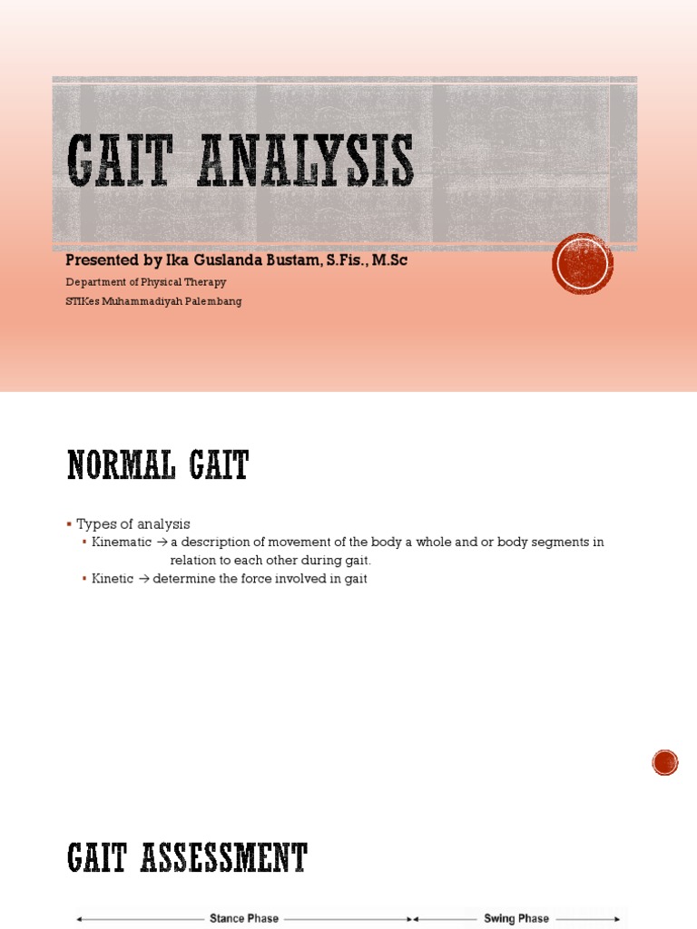 Gait Analysis Pdf Foot Human Leg
