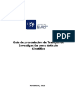 2017 - USIL - Guia de Presentacion de Trabajos de Investigacion Como Articulo Cientifico PDF