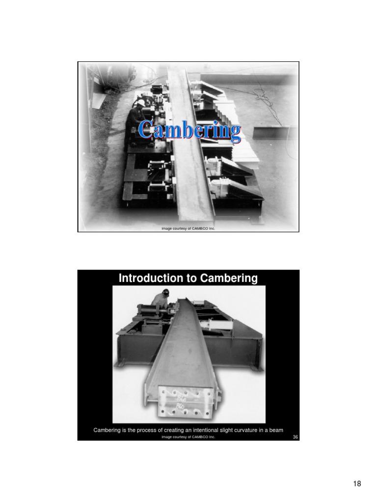 Cambering in Steel Beams PDF | PDF | Beam (Structure) | Structural Steel