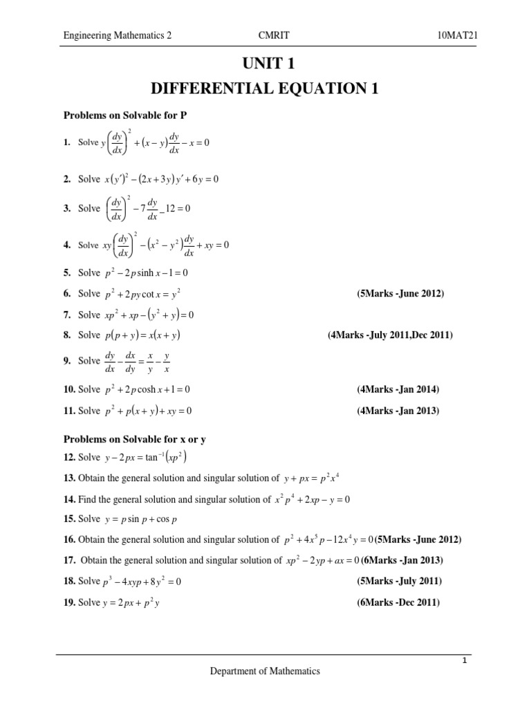 Important Questions For Vtu Exam M2 Pdf Rates Subtraction