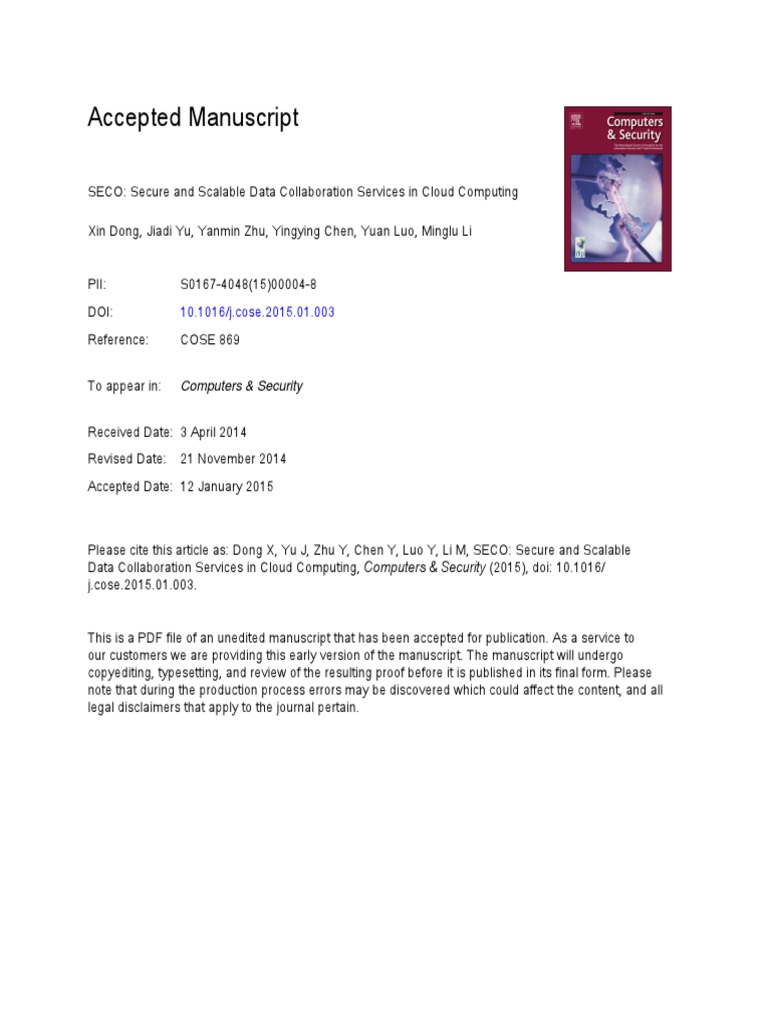 Cloud Computing 1 | PDF | Encryption | Cloud Computing