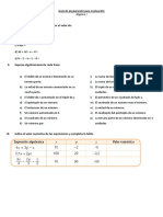 Guía de Algebra Septimo