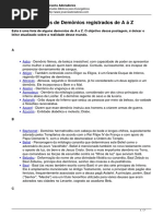 Lista Com Nomes de Demonios Registrados de a a z