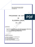 Programa AlgLin 2018
