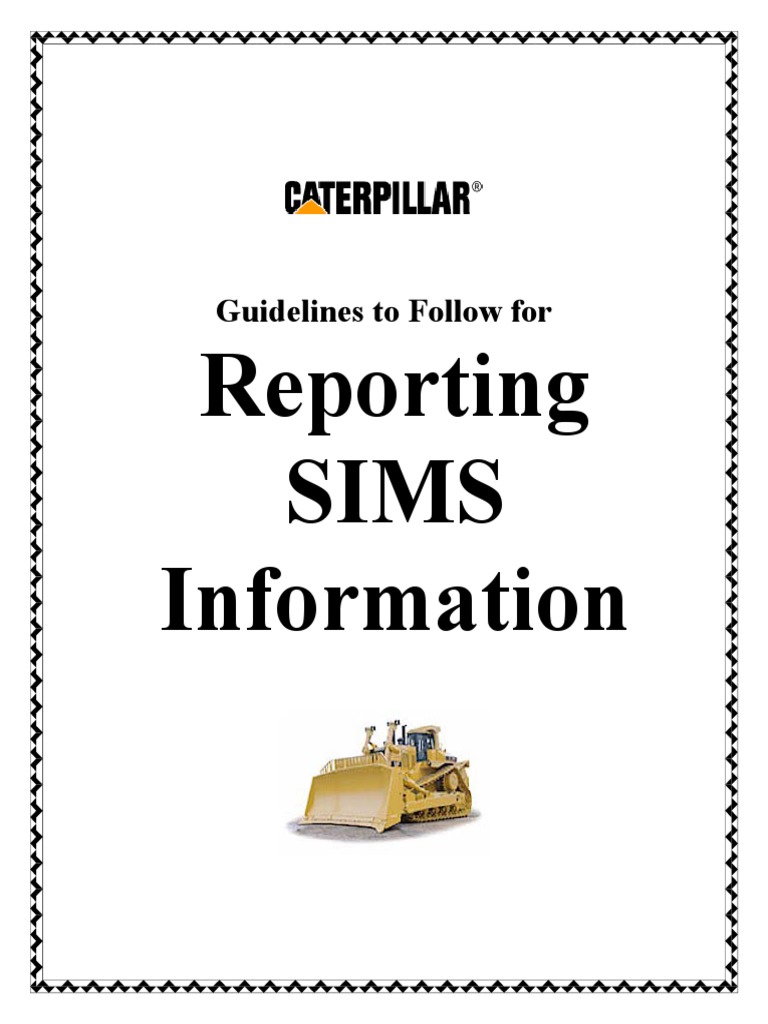 SIMS Reporting Guidelines for Caterpillar | PDF | Transmission ...