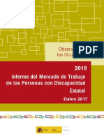 Informe Del Mercado de Trabajo de Las Personas Con Discapacidad. Datos 2017
