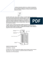 Entradas RTD Termocupla PT100