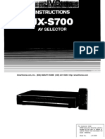 JX-S700 AV Selector Manual