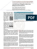 Pontential Germicidal Soap of Mangifera Indica Linn. Mango Fruit Peel Extract