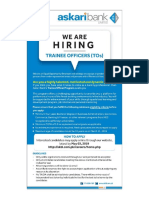 Trainee Officer Ad