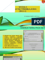 Modul 4 Membuat Bot Pembelajaran (Bagian 2)