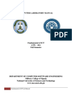 Computer Laboratory Manual: Fundamental of ICT Lab Manual