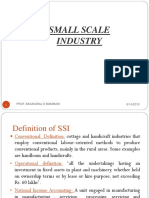 Small Scale Industry: 6/14/2019 Prof. Basavaraj S Mammani