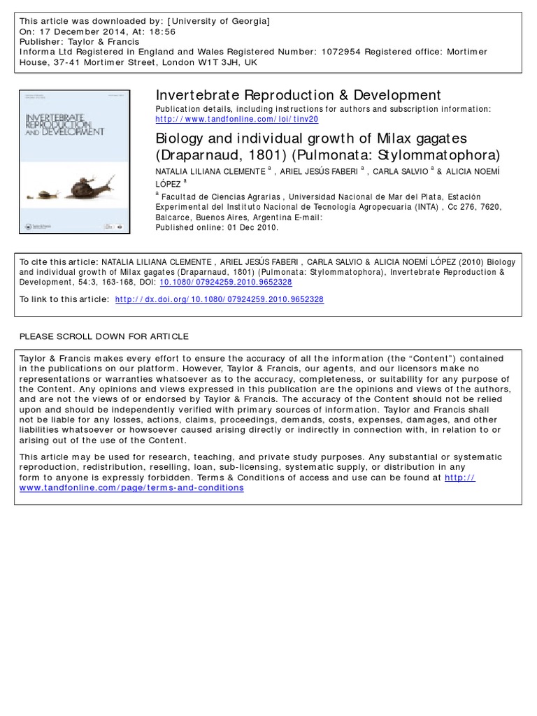Invertebrate Reproduction & Development | PDF | Tillage | Logistic Function