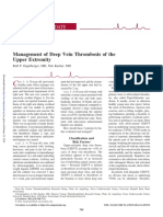 Linician Pdate: Management of Deep Vein Thrombosis of The Upper Extremity