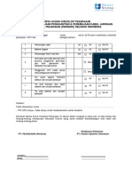 Checklist Pekerjaan Jaringan Pegadaian