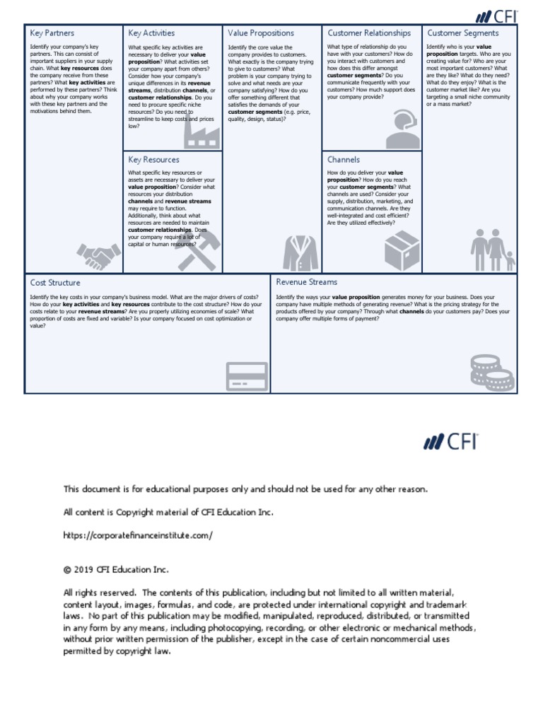 Business Model Canvas Template v2 | PDF | Customer | Supply Chain