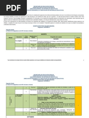 Lpm Espanol 2do Grado Educacion Secundaria Educacion Primaria