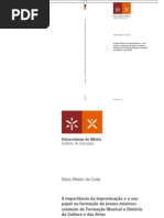 Livre Improvisação e Pensamento Musical