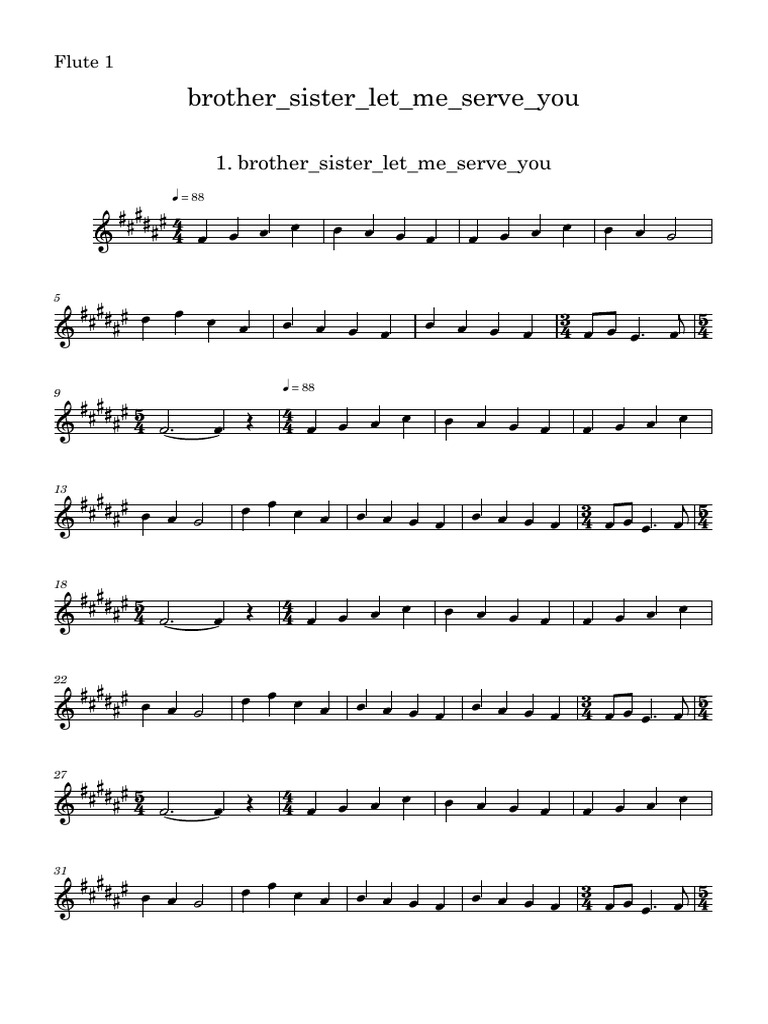 Brother Sister Let Me Serve You PDF