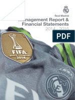 Real Madrid. Management Report & Financial Statements 2014-2015