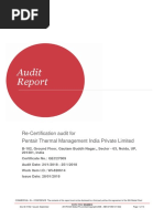 Pentair Noida ARG-407503 WI-820614 Audit Report