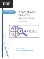 It 6801 Service Oriented Architecture (Lecture Notes) 