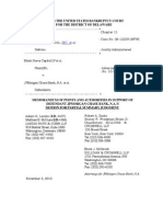 Memorandum of Points and Authorities in Support of Its Motion For Partial Summary Judgment Dismissing All Claims Against JPMC