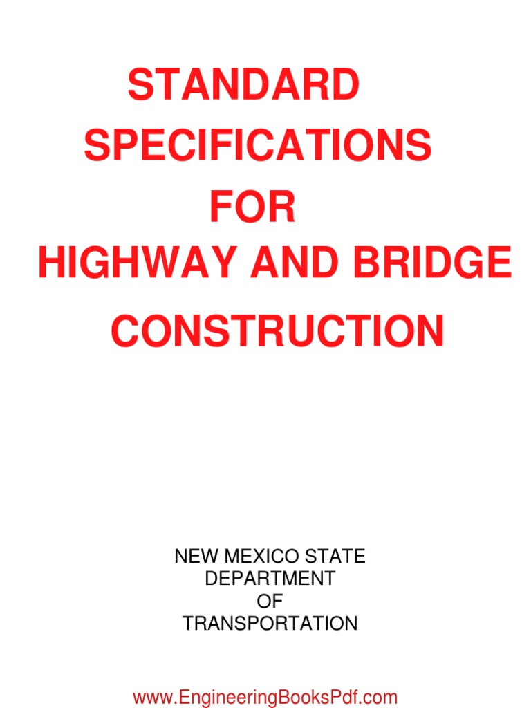 Standard Specifications For Highway and Bridge Construction PDF