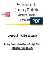 Vicente Ibañez Evolución de La Guarda y Custodia - Aspectos Psicológicos