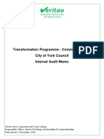 Transformation Programme - Community Hubs Report