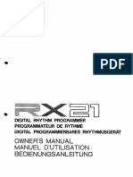 Yamaha Rx21manual PDF