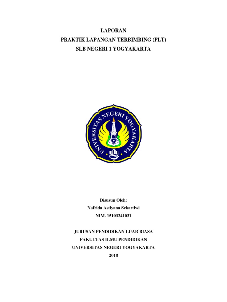 PLT SLB Negeri 1 Yogyakarta 2018 | PDF