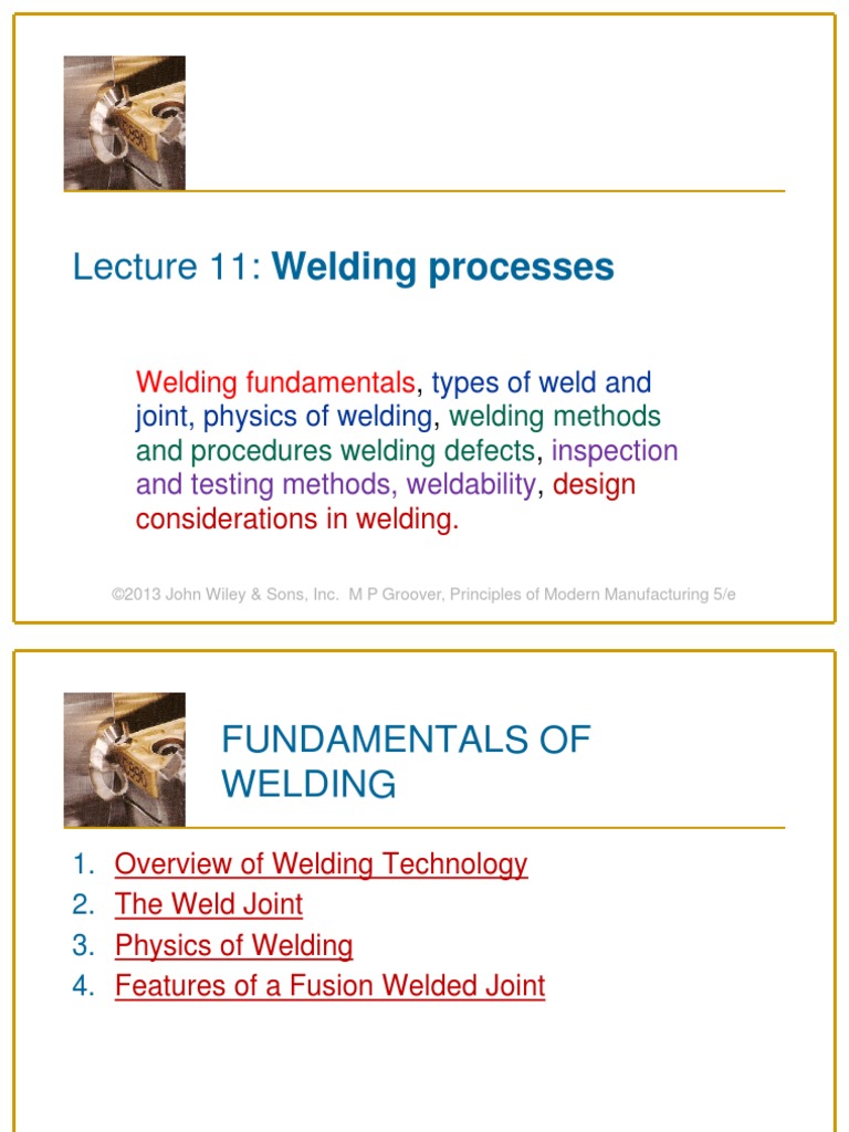 Manu-Lecture 11,12 2017 | PDF | Welding | Construction