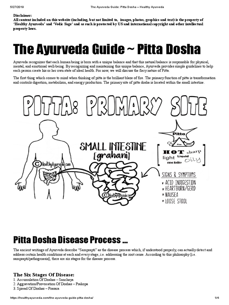 The Ayurveda Guide Pitta Dosha Healthy Ayurveda PDF Ayurveda
