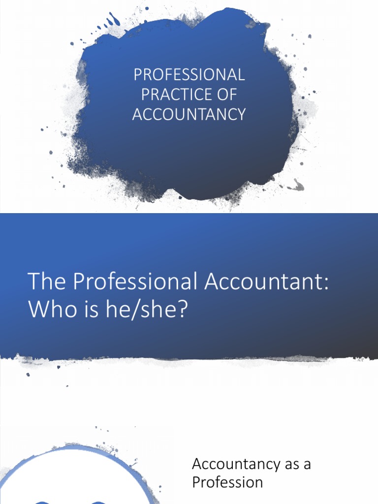 Lesson 1 Professional Practice of Accountancy PDF Profession