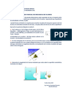 Examen Parcial de Mecanica de Fluidos: Trujillo, Mayo 2019 Ing. German Sagastegui Plasencia Docente Del Curso
