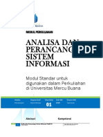 Modul Analisa Perancangan Sistem Informasi