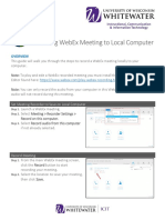 ICIT-Recording WebEx Meeting Locally To Computer PDF