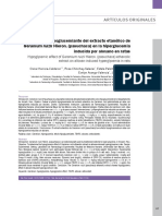 Efecto Hipoglucemiante Del Extracto Etanólico de Inducida Por Aloxano en Ratas