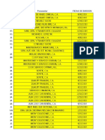 Facturas Pendiente Por Registrar Al 10-06-2019