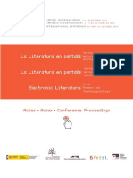 2014 - Actas Del Simposio Internacional La Literatura en Pantalla Textos Lectores y Prácticas Docentes PDF