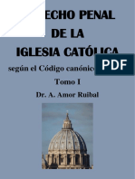 Derecho Penal de La Iglesia Católica Tomo I Según El Código Canónico 1917