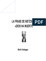 Heidegger-La Frase de Nietzsche Dios Ha Muerto